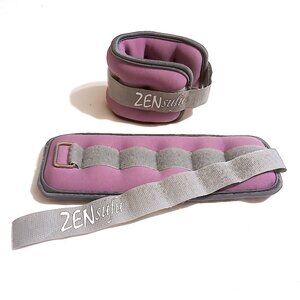 ZENsufu 1 lb Wrist & Ankle Weights – Pink – Set of 2